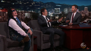 James Franco and Tommy Wiseau said, “Oh, hai,” to Jimmy Kimmel last night